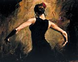 Flamenco Dancer Flamenco III painting